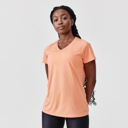 Women breathable short-sleeved T-shirt running Dry - orange-image-8