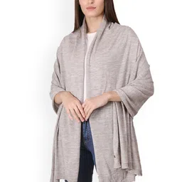 Pluchi Jersey Knit Pure Woollen Shawl-image-1