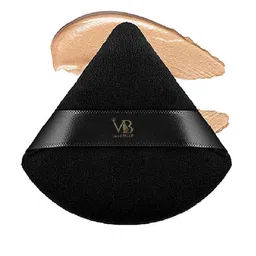 Veoni BELLE Professional Triangle Pizza Puff Sponge with Strap - Black-43