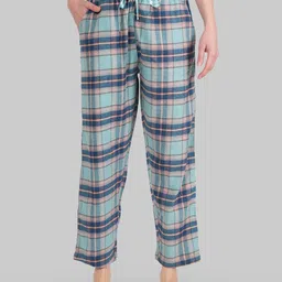 Style Shoes Women Checked Mid-Rise Lounge Pant-image-75