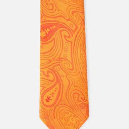 Van Heusen Men Orange Printed Ascot Tie-image-14