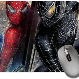 ZORI Avengers - Spiderman in Double (Black and RED) Gaming Mouse Pad - Computer Laptop PC| WFH Office | Anti-Skid, Anti-Slip, Rubber Base | Avengers Superhero Mousepad-12