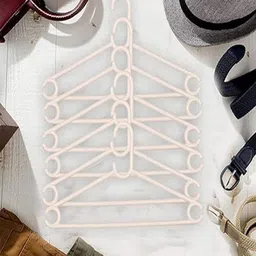 Kuber Industries White 6 Pieces Wardrobe Hangers-61