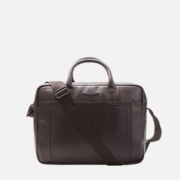 Police Men Textured Leather Messenger Bag-10