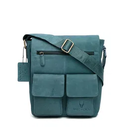 WildHorn Men Blue Messenger Bag-image-24