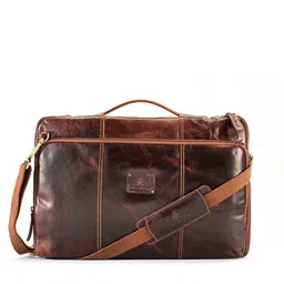 Picco Massimo Unisex Brown Messenger Bag-image-25