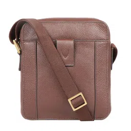 Hidesign Men Brown Messenger Bag-image-75