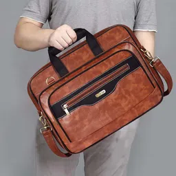 LOREM Men Textured Messenger Bag-36