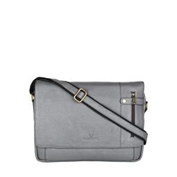 WildHorn Men's Grey Messenger Bag-image-30