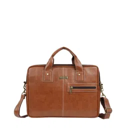 Veneer Unisex Tan Laptop Bag-image-23