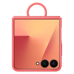 galaxy z flip7 ring case (silicone) red-picture-3