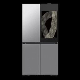 809 l bespoke 4-door flex family hub™ french door refrigerator rf71db9950qd clean charcoal + stainless steel-picture-16