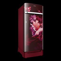 samsung 215 l horizontal curve design single door refrigerator rr23d2h34rz<br> ruby wine image 2