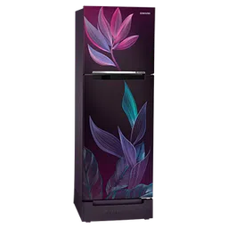 samsung 236 l base stand drawer double door refrigerator rt28c31429r garnet red image 4