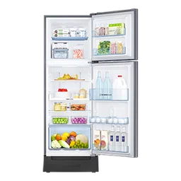 samsung 236 l base stand drawer double door refrigerator rt28c3832s8 silver image 4