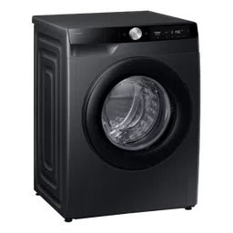 samsung 12.0 kg front load washing machine with ai & superspeed, ww12dg6b24ab <br> black 12.0 kg image 1