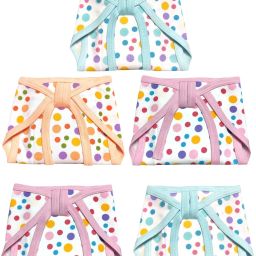 Soft Cotton Baby Langot/Nappy - Multicolor, Adjustable Tie-Up, Pack of 5-13