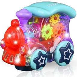 Toys Transparent Mechanical Train Engine Gear Car-image-89