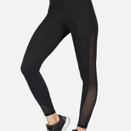 Color Block, Striped Women Black Tights-image-21