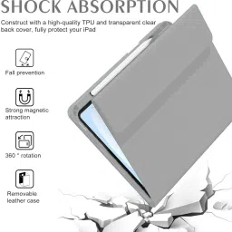 TECPHILE Keyboard Case for iPad Pro 11 M4 2024 with 7 Colors Backlit & Large Touchpad Bluetooth Standard Tablet Keyboard Compatible with Desktop, Laptop, Mac multimedia_keys,HDT-Pro11 image 5