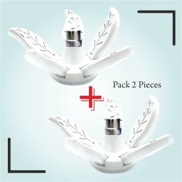 Decorative LED Bulb 6 Fan Deformable Home Lamp Ceiling Light Pack of 2 24 hrs Bulb Emergency Light-image-66