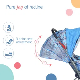 luvlap Starshine Stroller/Pram, Easy Fold for Newborn Baby/Kids, 0-3 Years, Stroller image 2