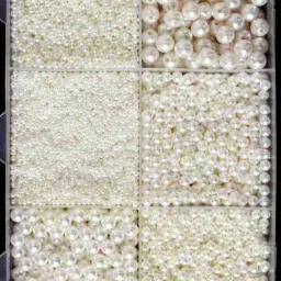 6 size 3+4+6+8+10+12 pearls beads for jwellery making [ total 3550 Beads ]-21