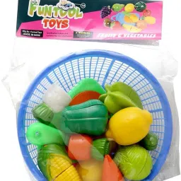 Fruits, Vegetables, Knife, Plate and Cutting-Board for Kids-image-2