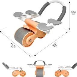 quick fit Automatic Rebound Abdominal Wheel Elbow Support,Core Workout Equipment for Ab Exerciser image 2