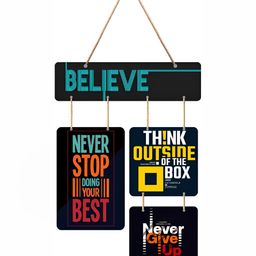 SAF Black Motivational Quotes Wooden Wall Hanging-image-17