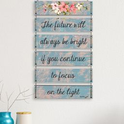RANDOM Blue & Pink Motivational Quotes Wooden Wall Hangings-30