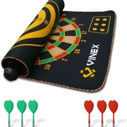 Magnetic Roll-Up Dart Set Sonic 2 in 1 game set Indoor/Outdoor Safe Dart Game 43 cm Dart Board-24