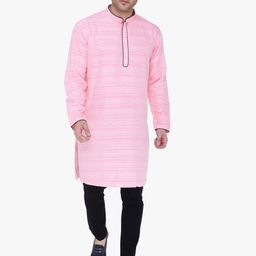 Kuons Avenue Men Pink Kurta-picture-46