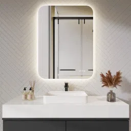 Led Mirror with Light Bathroom Wall Decor Makeup Room 18x24 Inch LT14 Bathroom Mirror-image-80