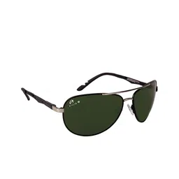 AISLIN Men Dark Green Square UV Protected Aviator Sunglasses 14330-55-AS-3568-image-79