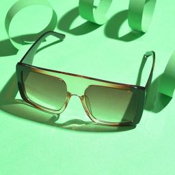 HAUTE SAUCE by Campus Sutra Women Brown Lens & Brown Oversized Sunglasses with Polarised Lens-image-73