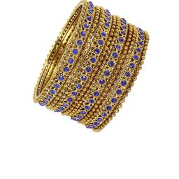 NMII Set Of 12 Gold Plated Cubic Zirconia-Studded Bangle Set image 1