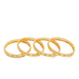 Anouk Set Of 4 Gold-Plated Textured Bangles image 3