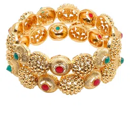 Anouk Set Of 2 Gold-plated Stone-studded Bangles image 4