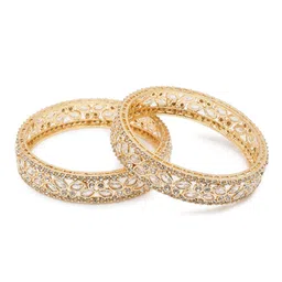 Anouk Set of 2 Gold-Plated Stone-Studded Bangles image 4