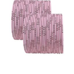 NMII Set Of 48 Polka Dots Glossy Finished Bangles image 3
