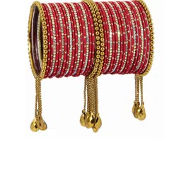NMII Set Of 38 Artificial Stones Studded Bangles image 2