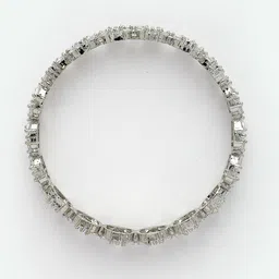 Anouk Set of 2 Rhodium-plated American Diamond Studded Bangles image 3