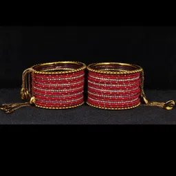 NMII Set Of 38 Artificial Stones Studded Bangles image 5