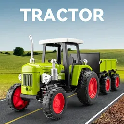 zuuluzrs Tractor Vintage Design Retro Alloy Tractor Toy Best Birthday Gift For Kids-picture-0