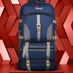60 Litres Curve Water Resistant Rucksack For Hiking Trekking And Travel - Unisex Rucksack - 60 L-96