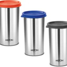 (Pack of 3) Stainless Steel Tumbler with Lid Set, 415 ml Glass Set Water/Juice Glass-21