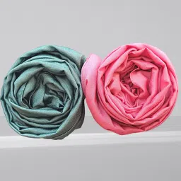 Solid Silk Women Pink, Light Green Scarf, Stole, Fancy Scarf-image-39
