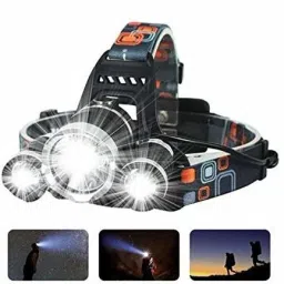 vastarpara 3 LED Head Lamp Flash Light Torch with Adjustable Rechargeable Battery LED Headlamp image 2