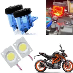 Universal Motorcycle Oil Reservoir Tank Cup | LED Light Brake Fluid Tank (Blue) Oil Filler Cap-picture-40